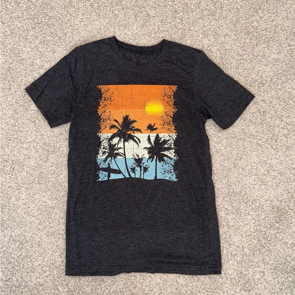 Dark Grey Sunset Tee